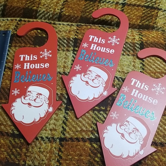 Ashland Other - 🎅5/$25🎅1-believe in santa door hanger